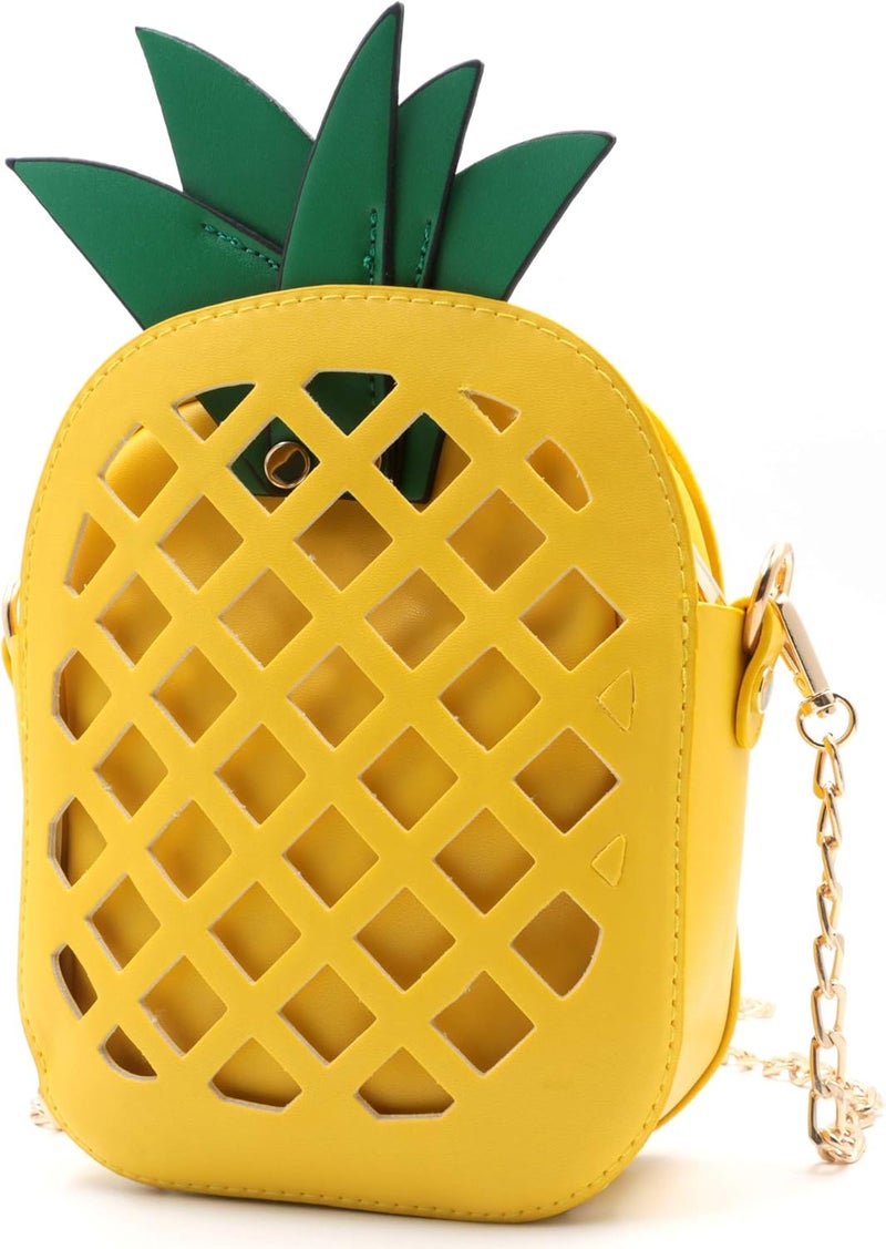 QiMing Orange CrossBody Purse Bag,PU Phone Shoulder Wallet for Women Girl - Image 2